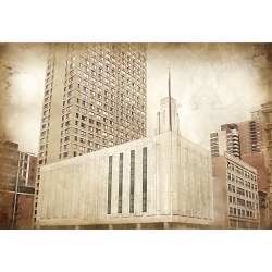 Manhattan NY Temple - Vintage 