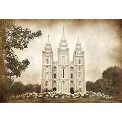 Salt Lake City Temple - Vintage - LDP-VTA-SLC