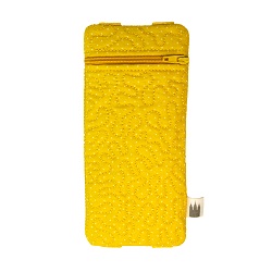 Small Scripture Pencil Pouch - Yellow