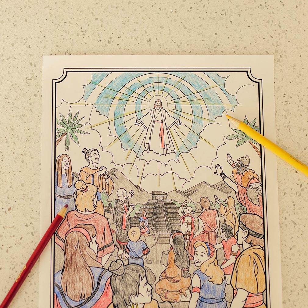 Behold My Beloved Son Coloring Page - Printable - LDPD-PBL-COLOR-3NEPHI11