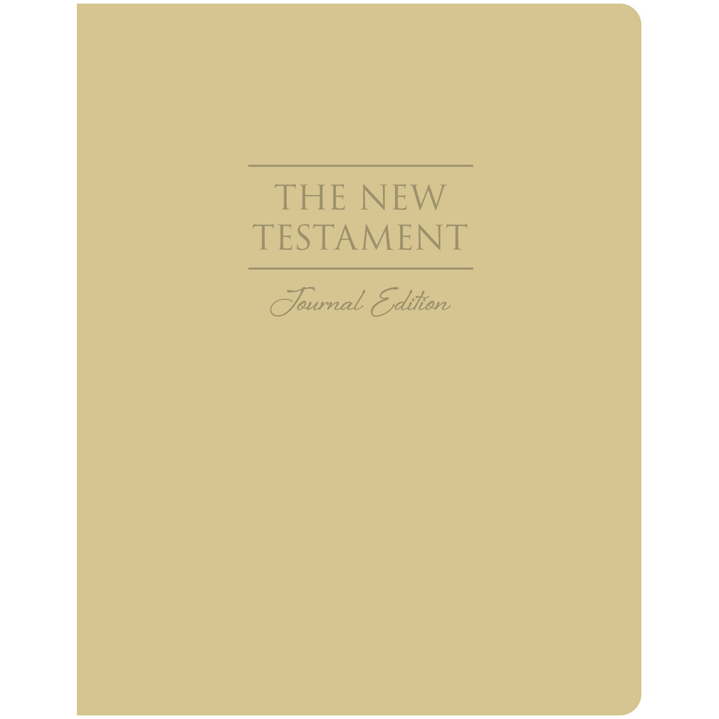 The New Testament Faux Leather Journal Edition - Large Print - DBD-6001741