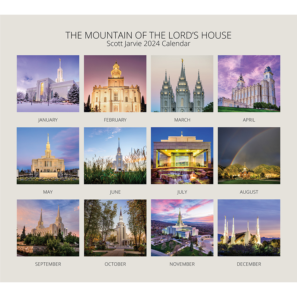The Mountain of the Lord's House - Scott Jarvie 2024 Calendar - AFA-SJCAL2024