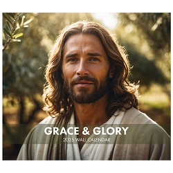 Grace And Glory 2025 Calendar lds wall calendar, lds calendar, Jesus Christ calendar, the lord is my light calendar, 2025 calendar, 2025 lds calendar, 2025 mormon calendar, mormon calendar, Jesus calendar