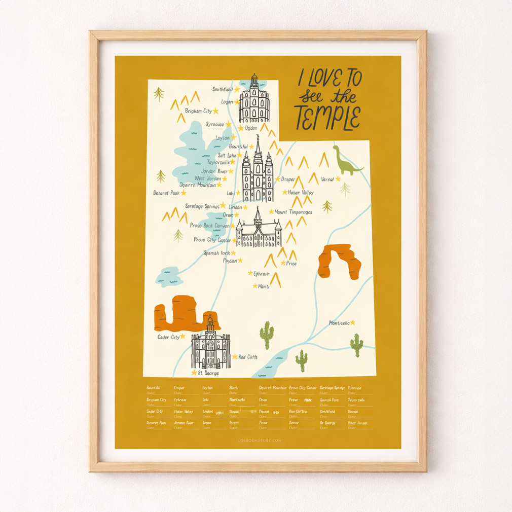 Utah Temple Map - LDP-PST25229