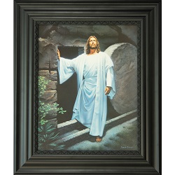 He Lives - 19.5x23 Black Frame 