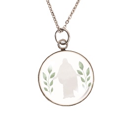 Glass Pendant Necklace - Christus