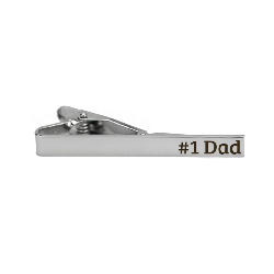 Fathers Day Tie Clip - Silver 