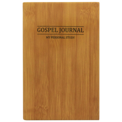 Basic Gospel Study Journal - Bamboo lds study journal, gospel study journal, personalized lds journal