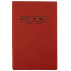 Basic Gospel Study Journal - Red lds study journal, gospel study journal, personalized lds journal