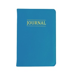 Hand-Bound Study Journal - Aqua Blue lds study journal, gospel study journal, personalized lds journal,blue journal