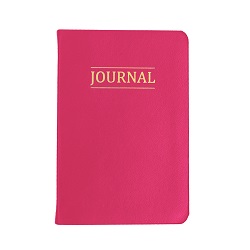 Hand-Bound Study Journal - Bright Fuchsia lds study journal, gospel study journal, personalized lds journal, pink journal