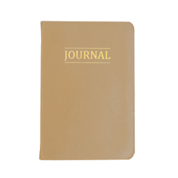 Hand-Bound Study Journal - Beige lds study journal, gospel study journal, personalized lds journal, brown journal, tan journal