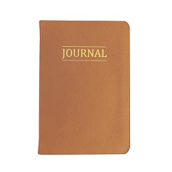 Hand-Bound Study Journal - Caramel Brown lds study journal, gospel study journal, personalized lds journal, brown journal