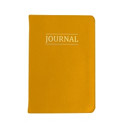 Hand-Bound Study Journal - Canary Yellow lds study journal, gospel study journal, personalized lds journal, yellow journal