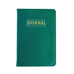 Hand-Bound Study Journal - Dark Jade lds study journal, gospel study journal, personalized lds journal, green journal