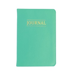 Hand-Bound Study Journal - Light Turquoise lds study journal, gospel study journal, personalized lds journal, green journal, blue journal