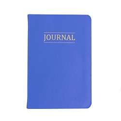 Hand-Bound Study Journal - Medium Blue lds study journal, gospel study journal, personalized lds journal, blue journal