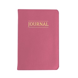 Hand-Bound Study Journal - Pink lds study journal, gospel study journal, personalized lds journal, pink journal