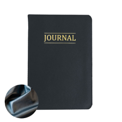 Hand-Bound Study Journal - Pearlized Gunmetal lds study journal, gospel study journal, personalized lds journal, black journal