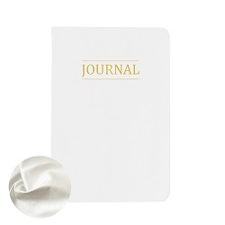 Hand-Bound Study Journal - Pearlized White lds study journal, gospel study journal, personalized lds journal, white journal