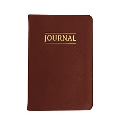 Hand-Bound Study Journal - Rustic Brown lds study journal, gospel study journal, personalized lds journal, brown journal