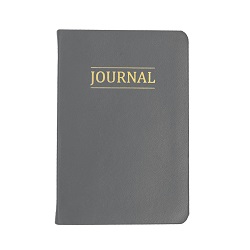 Hand-Bound Study Journal - Steel Gray lds study journal, gospel study journal, personalized lds journal, gray journal, grey journal