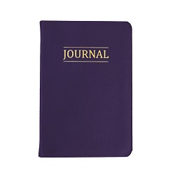 Hand-Bound Study Journal - Violet lds study journal, gospel study journal, personalized lds journal, purple journal