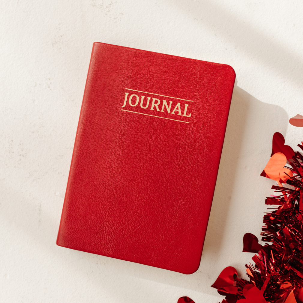Hand-Bound Study Journal - Cherry Red - LDP-HB-JRN-CHR