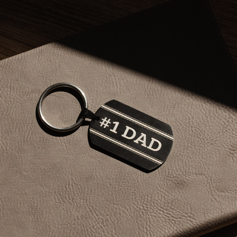 Father's Day Dog Tag Keychain - LDP-DTG-FD