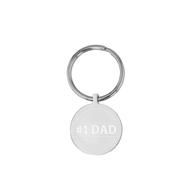 Fathers Day Circle Keychain - Silver keychain, pvc keychain, lds keychain, lds pvc keychain, fathers day keychain, primary keychain, lds primary keychain, fathers day gift, gift for dad, dad gift, gift for fathers day