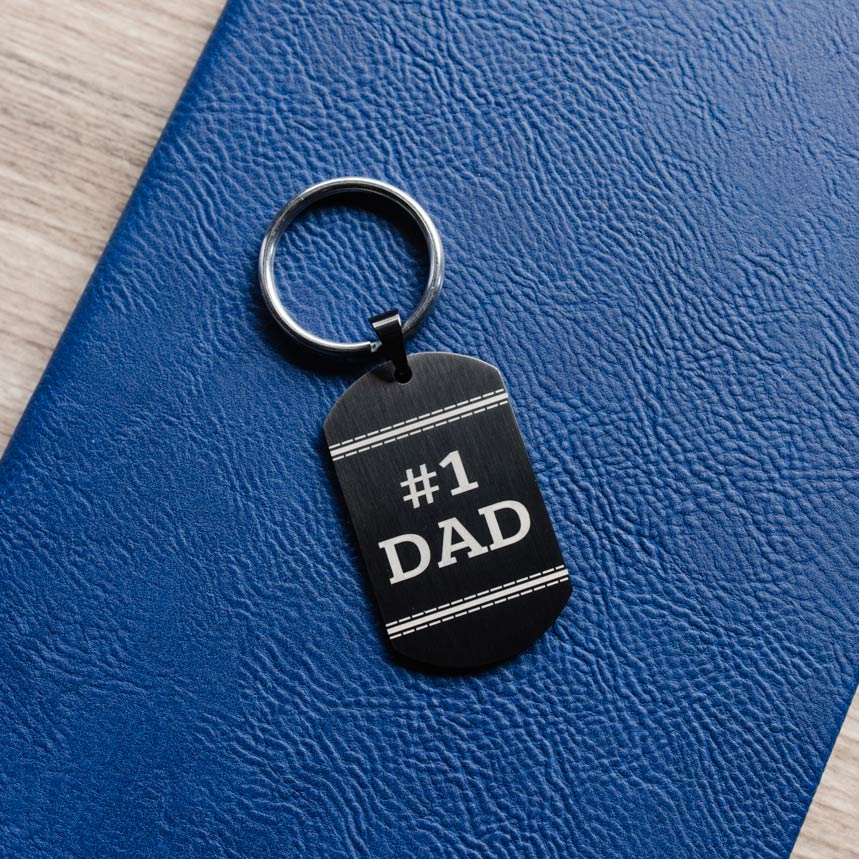 Father's Day Dog Tag Keychain - LDP-DTG-FD