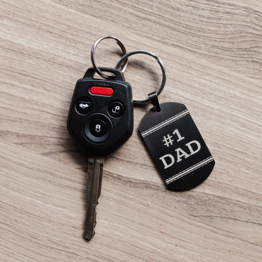 Father's Day Dog Tag Keychain - LDP-DTG-FD