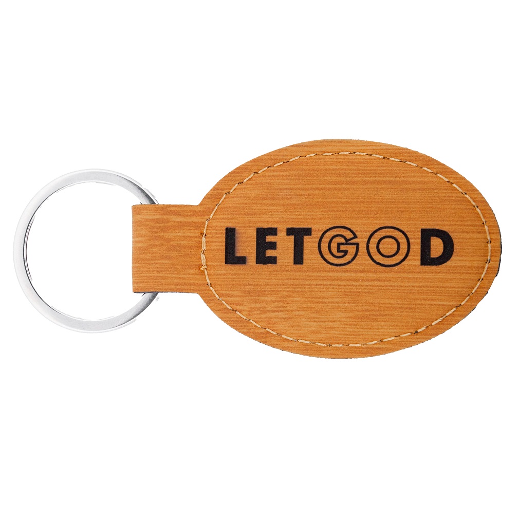 Let Go & Let God Leatherette Keychain - LDP-LKC-LG