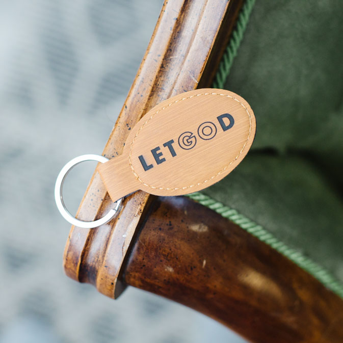 Let Go & Let God Leatherette Keychain - LDP-LKC-LG
