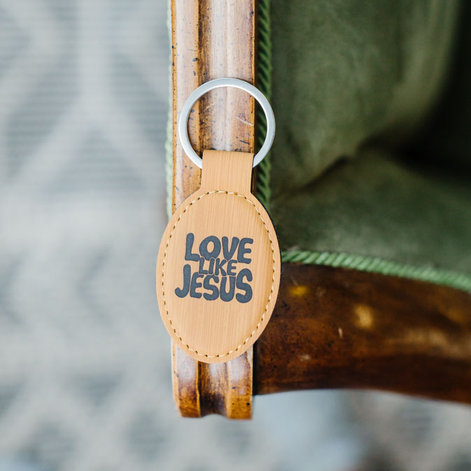 Love Like Jesus Leatherette Keychain - LDP-LKC-LLJ