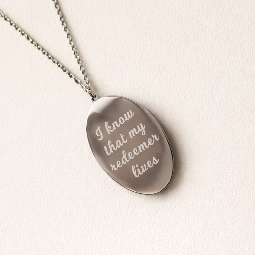 Engraved Silver Christus Pendant Necklace - 4 Options - LDP-CHRIST-PEN-SLV-E