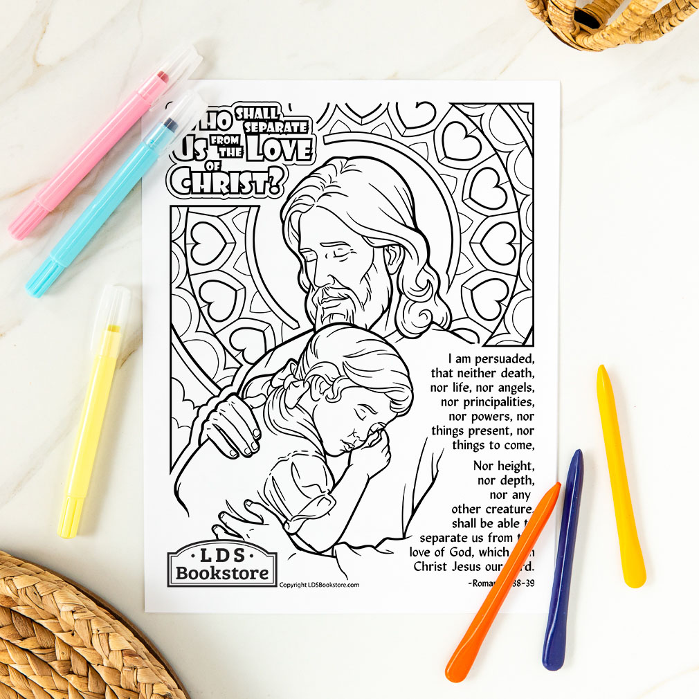 The Love of Christ Coloring Page - Printable - LDPD-PBL-COLOR-ROMANS8