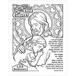 The Love of Christ Coloring Page - Printable come follow me coloring page, free lds coloring page, new testament coloring page, i am not ashamed