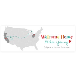 Heart to Heart United States Missionary Welcome Home Banner