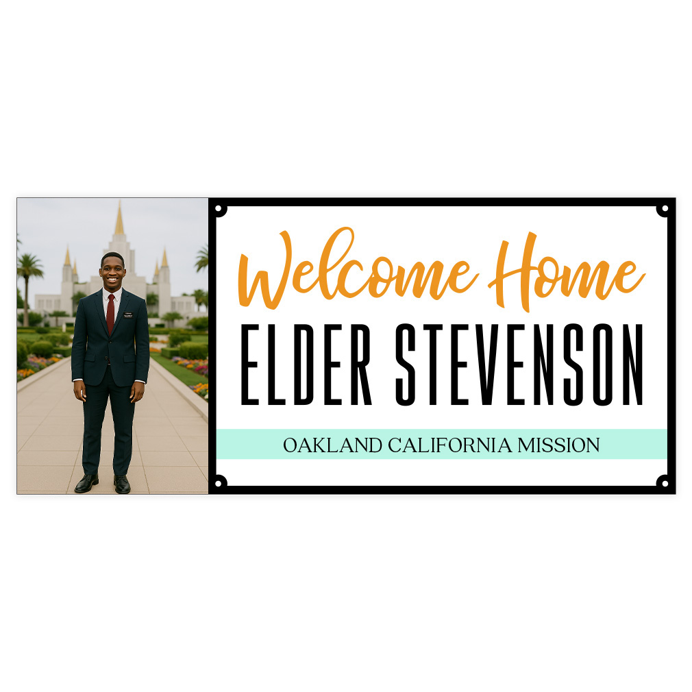 Photo Missionary Welcome Home Banner - LDP-MSPST-PHOTO