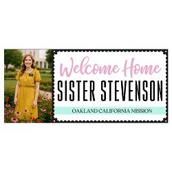 Photo Missionary Welcome Home Banner