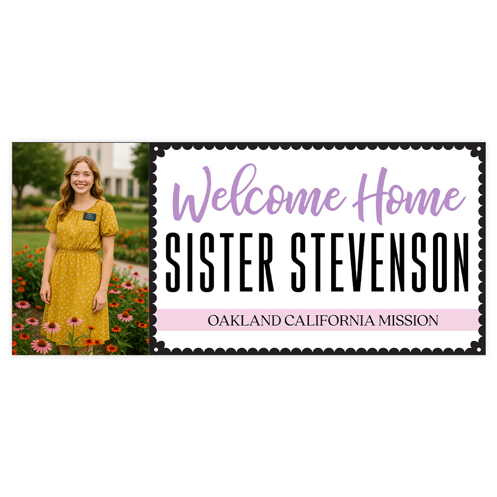 Photo Missionary Welcome Home Banner - LDP-MSPST-PHOTO