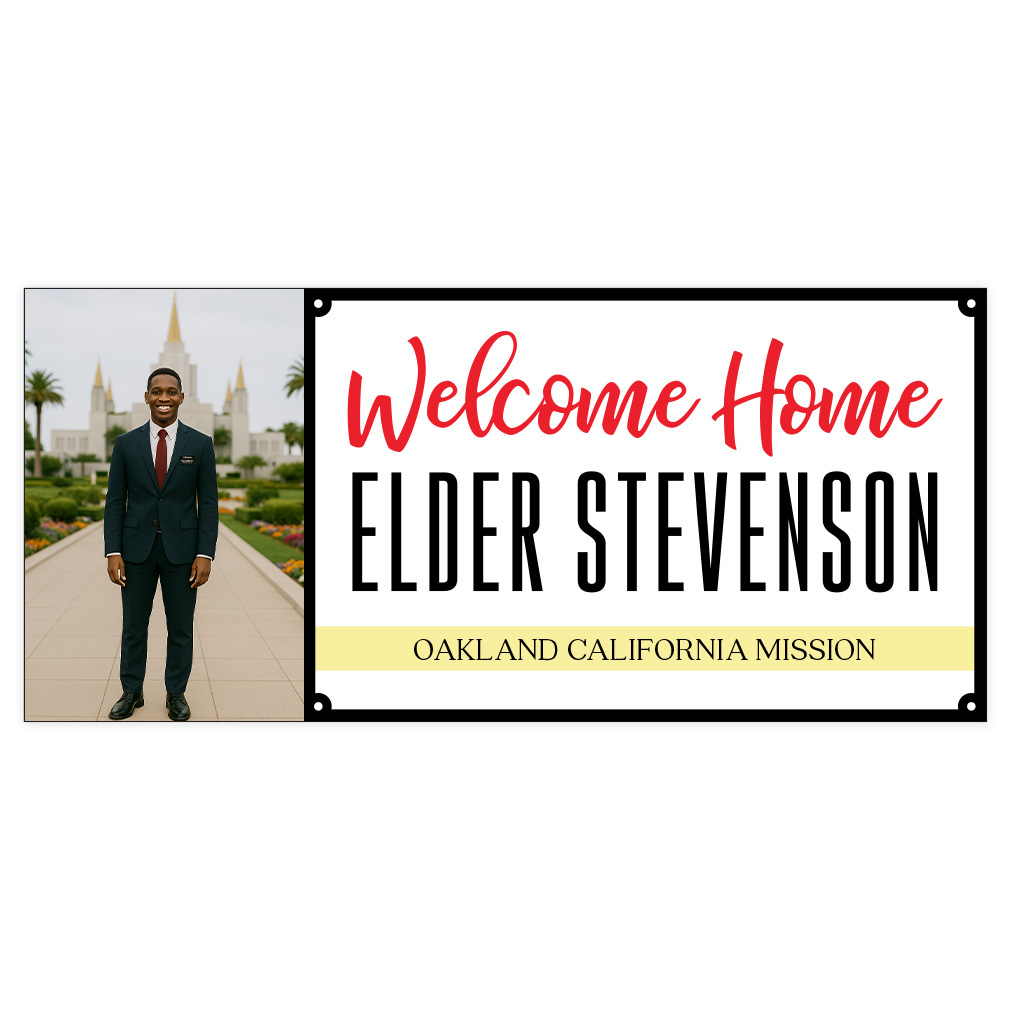 Photo Missionary Welcome Home Banner - LDP-MSPST-PHOTO