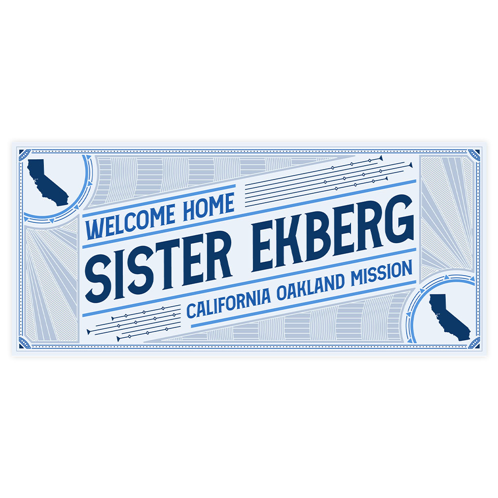 Sunburst Missionary Welcome Home Banner - LDP-MSPST-SUN