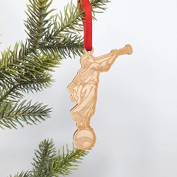 Cutout Angel Moroni Ornament angel moroni ornament, book of mormon ornament, lds ornament, lds christmas ornament