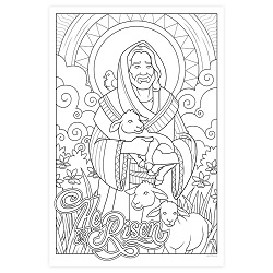 He Is Risen Giant Coloring Poster