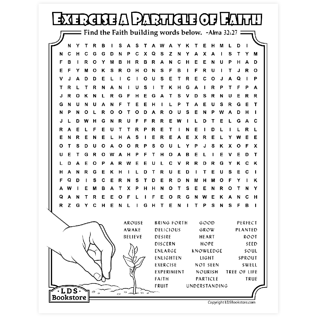 Particle of Faith Activity Page - Printable - LDPD-PBL-ACT-ALMA3227