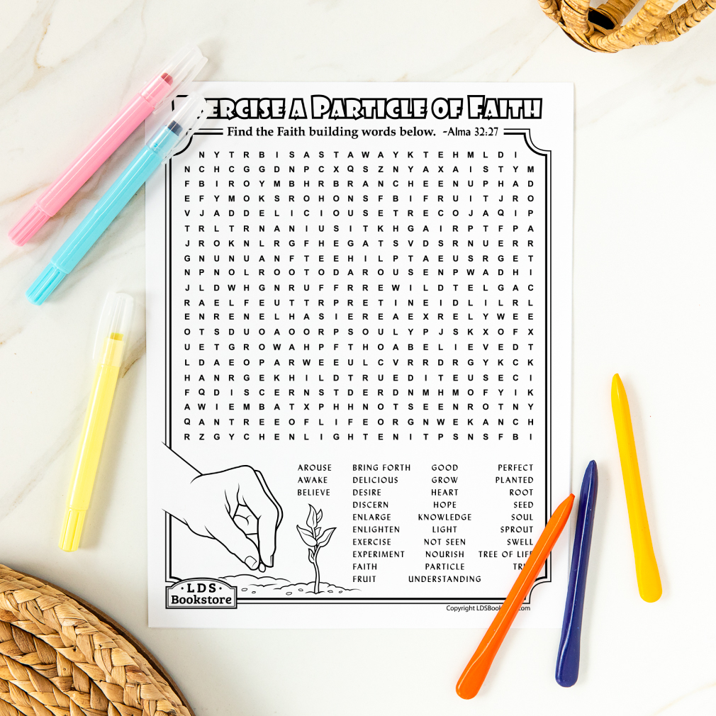 Particle of Faith Activity Page - Printable - LDPD-PBL-ACT-ALMA3227