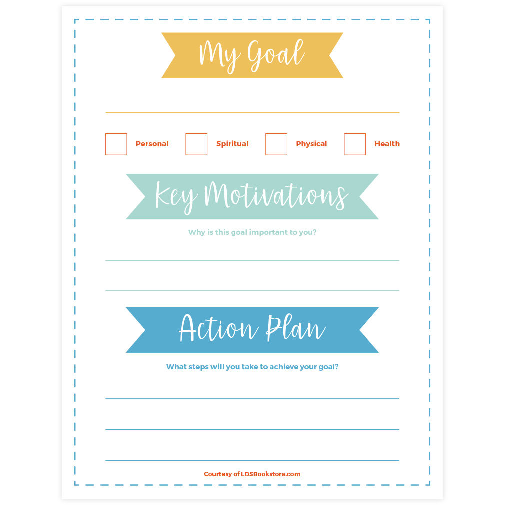 2023 LDS Goal Setting Worksheet