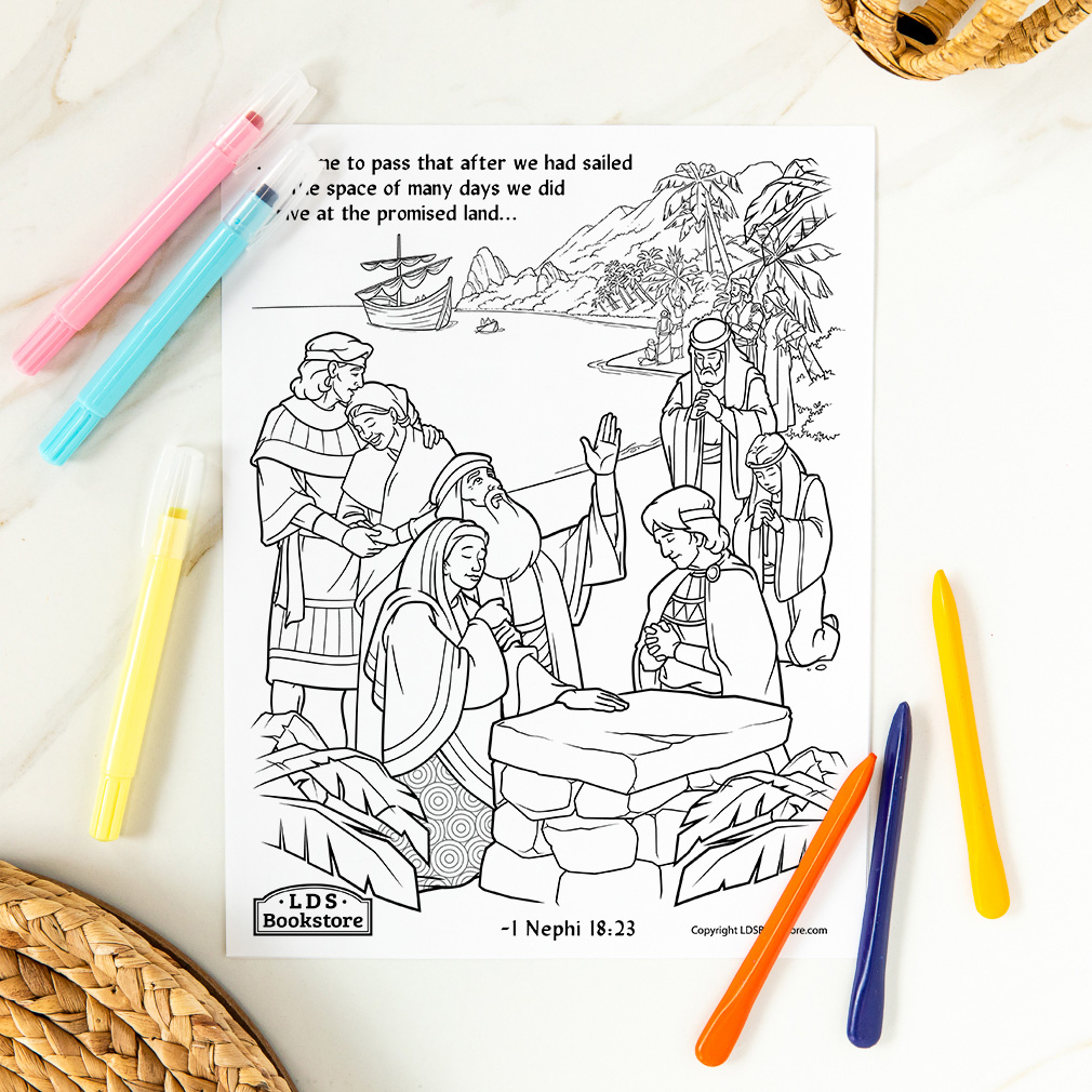 The Promised Land Coloring Page - Printable - LDPD-PBL-COLOR-1NE1823